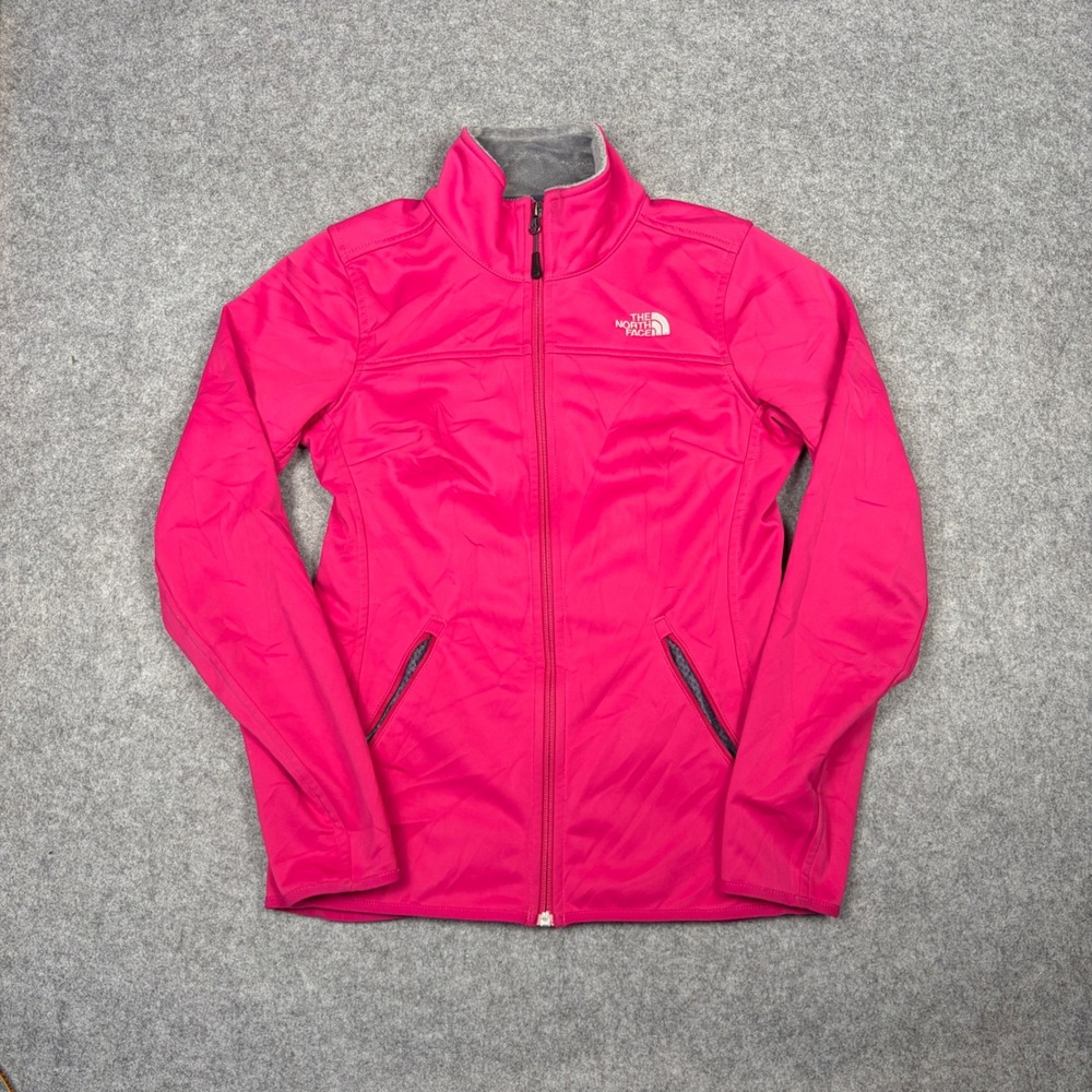 The North Face Womens Apex Bionic Softshell Jacket Pink Full Zip Small